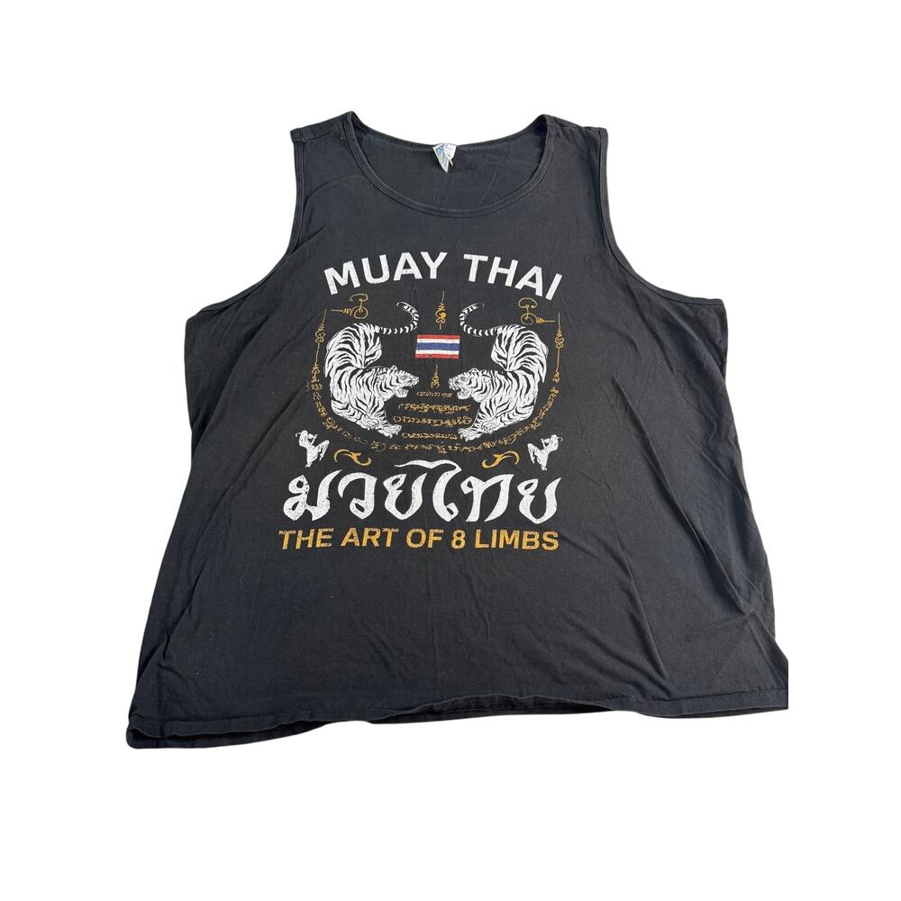 Muay Thai Tank Top 2XL Thailand Art of 8 Limbs Muscle Shirt Port & Company